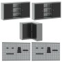Set de Almacenamiento de Herramientas de 10 Piezas en Negro de Madera Ingenierizada y Metal de , Mesas de trabajo - Ref: Foro...