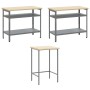 Set de Almacenamiento de Herramientas de 10 Piezas en Negro de Madera Ingenierizada y Metal de , Mesas de trabajo - Ref: Foro...