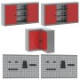 Juego de Mesa para Almacenar Herramientas de 10 Piezas de Madera Ingenierizada y Metal Rojo de de , Mesas de trabajo - Ref: F...