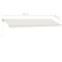 Cream automatic standing awning 600x300 cm by vidaXL, Awnings - Ref: Foro24-3069607, Price: 648,71 €, Discount: %