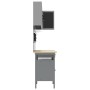 Set de Mesa de Almacenamiento de Herramientas de 10 Piezas Negro de Madera Compensada y Metal de , Mesas de trabajo - Ref: Fo...