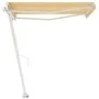 Toldo de pie manual retráctil amarillo y blanco 350x250 cm de vidaXL, Toldos - Ref: Foro24-3069518, Precio: 494,33 €, Descuen...