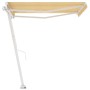 Toldo de pie manual retráctil amarillo y blanco 350x250 cm de vidaXL, Toldos - Ref: Foro24-3069518, Precio: 512,45 €, Descuen...