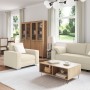 Conjunto de sofá de 3 piezas con cojines de lino de , Sofás - Ref: Foro24-3324607, Precio: 724,91 €, Descuento: %