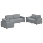 Conjunto de Sofá de 3 Piezas con Cojines Gris Claro de , Sofás - Ref: Foro24-3324609, Precio: 620,66 €, Descuento: %