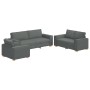 Conjunto de Sofá de 3 Piezas con Cojines en Tela Gris Oscuro de , Sofás - Ref: Foro24-3324610, Precio: 620,66 €, Descuento: %