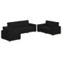 Conjunto de Sofá de 3 Piezas con Cojines Tela Negra de , Sofás - Ref: Foro24-3324611, Precio: 620,66 €, Descuento: %