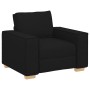 Conjunto de Sofá de 3 Piezas con Cojines Tela Negra de , Sofás - Ref: Foro24-3324611, Precio: 620,66 €, Descuento: %