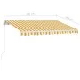 Toldo de pie manual retráctil amarillo y blanco 350x250 cm de vidaXL, Toldos - Ref: Foro24-3069518, Precio: 494,33 €, Descuen...