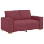 Conjunto de sofá de 3 piezas con cojines color rojo vino de , Sofás - Ref: Foro24-3324612, Precio: 620,66 €, Descuento: %