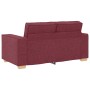 Conjunto de sofá de 3 piezas con cojines color rojo vino de , Sofás - Ref: Foro24-3324612, Precio: 620,66 €, Descuento: %