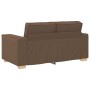 Conjunto de sofá de 3 piezas con cojines de tela marrón de , Sofás - Ref: Foro24-3324613, Precio: 620,66 €, Descuento: %