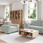 Conjunto de Sofá de 3 Piezas con Cojines de Terciopelo Gris Claro de , Sofás - Ref: Foro24-3324618, Precio: 616,52 €, Descuen...