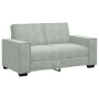Conjunto de Sofá de 3 Piezas con Cojines de Terciopelo Gris Claro de , Sofás - Ref: Foro24-3324618, Precio: 616,52 €, Descuen...