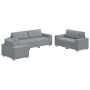 Juego de Sofá de 3 Piezas con Cojines de Tela Gris Claro de , Sofás - Ref: Foro24-3324628, Precio: 637,22 €, Descuento: %