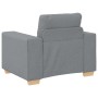 Juego de Sofá de 3 Piezas con Cojines de Tela Gris Claro de , Sofás - Ref: Foro24-3324628, Precio: 637,22 €, Descuento: %