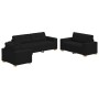 Juego de sofá 3 piezas con cojines de tela negra de , Sofás - Ref: Foro24-3324630, Precio: 628,41 €, Descuento: %