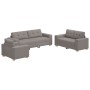 Juego de Sofás de 3 Piezas con Cojines de Tela Taupe de , Sofás - Ref: Foro24-3324634, Precio: 628,41 €, Descuento: %