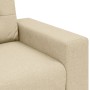 Conjunto de Sofá de 3 Piezas con Cojines de Tela Crema de , Sofás - Ref: Foro24-3324635, Precio: 628,41 €, Descuento: %