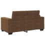 Set de Sofá de 3 Piezas con Cojines de Cuero Sintético Marrón de , Sofás - Ref: Foro24-3324637, Precio: 683,35 €, Descuento: %