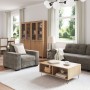 Juego de Sofá de 3 Piezas con Cojines de Cuero Sintético Gris Oscuro de , Sofás - Ref: Foro24-3324638, Precio: 680,07 €, Desc...