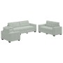 Conjunto de sofá de 3 piezas con cojines en terciopelo gris claro de , Sofás - Ref: Foro24-3324639, Precio: 634,20 €, Descuen...
