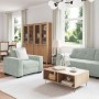 Conjunto de sofá de 3 piezas con cojines en terciopelo gris claro de , Sofás - Ref: Foro24-3324639, Precio: 634,20 €, Descuen...