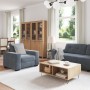 Juego de Sofás de 3 Piezas con Cojines de Terciopelo Gris Oscuro de , Sofás - Ref: Foro24-3324640, Precio: 628,62 €, Descuent...