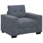 Juego de Sofás de 3 Piezas con Cojines de Terciopelo Gris Oscuro de , Sofás - Ref: Foro24-3324640, Precio: 628,62 €, Descuent...