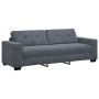 Juego de Sofás de 3 Piezas con Cojines de Terciopelo Gris Oscuro de , Sofás - Ref: Foro24-3324640, Precio: 628,62 €, Descuent...