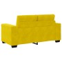 Conjunto de sofá de 3 piezas con cojines de terciopelo amarillo de , Sofás - Ref: Foro24-3324645, Precio: 617,84 €, Descuento: %