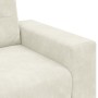 Juego de Sofá de 3 Piezas con Cojines de Terciopelo Crema de , Sofás - Ref: Foro24-3324647, Precio: 644,28 €, Descuento: %