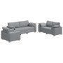 Juego de Sofá de 3 Piezas con Cojines en Tela Gris Claro de , Sofás - Ref: Foro24-3324658, Precio: 653,36 €, Descuento: %