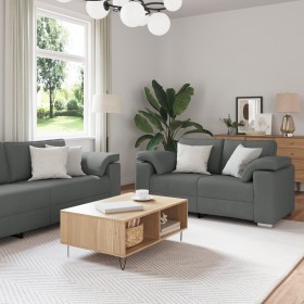 Juego de sofá de 3 piezas con cojines de tela en gris oscuro de , Sofás - Ref: Foro24-3324659, Precio: 666,86 €, Descuento: %