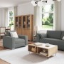 Juego de sofá de 3 piezas con cojines de tela en gris oscuro de , Sofás - Ref: Foro24-3324659, Precio: 666,86 €, Descuento: %
