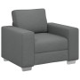 Juego de sofá de 3 piezas con cojines de tela en gris oscuro de , Sofás - Ref: Foro24-3324659, Precio: 666,86 €, Descuento: %