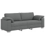 Juego de sofá de 3 piezas con cojines de tela en gris oscuro de , Sofás - Ref: Foro24-3324659, Precio: 666,86 €, Descuento: %