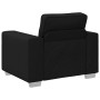 Set de Sofá de 3 Piezas con Cojines Tela Negra de , Sofás - Ref: Foro24-3324660, Precio: 668,20 €, Descuento: %