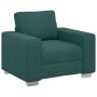 Set de Sofás de 3 Piezas con Cojines de Tela Verde Oscuro de , Sofás - Ref: Foro24-3324663, Precio: 654,39 €, Descuento: %