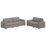 Juego de Sofás de 2 Piezas con Cojines de Tela Verde Oscuro de , Sofás - Ref: Foro24-3324716, Precio: 472,77 €, Descuento: %