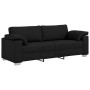 Conjunto de sofá de 2 piezas con cojines de tela negra de , Sofás - Ref: Foro24-3324742, Precio: 501,91 €, Descuento: %