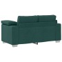 Conjunto de sofá de 2 piezas con cojines en tela verde oscuro de , Sofás - Ref: Foro24-3324745, Precio: 489,87 €, Descuento: %