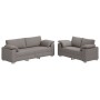 Juego de Sofá de 2 Piezas con Cojines de Tela Taupe de , Sofás - Ref: Foro24-3324746, Precio: 497,72 €, Descuento: %