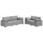 Juego de Sofá de 2 Piezas con Cojines en Tela Gris Nube de , Sofás - Ref: Foro24-3324748, Precio: 504,09 €, Descuento: %