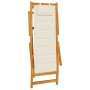 Sillas de playa plegables 2 pcs Crema Madera de Acacia y Textileno de , Sillas de jardín - Ref: Foro24-3325141, Precio: 165,4...