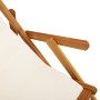 Sillas de playa plegables 2 pcs Crema Madera de Acacia y Textileno de , Sillas de jardín - Ref: Foro24-3325141, Precio: 165,4...