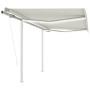 Toldo automático LED sensor de viento crema 3,5x2,5 m de vidaXL, Toldos - Ref: Foro24-3069932, Precio: 598,94 €, Descuento: %