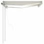 Toldo automático LED sensor de viento crema 3,5x2,5 m de vidaXL, Toldos - Ref: Foro24-3069932, Precio: 598,94 €, Descuento: %
