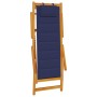 Sillas de Playa Plegables 2 pcs Azul Madera Maciza de Acacia y Textileno de , Sillas de jardín - Ref: Foro24-3325143, Precio:...