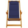 Sillas de Playa Plegables 2 pcs Azul Madera Maciza de Acacia y Textileno de , Sillas de jardín - Ref: Foro24-3325143, Precio:...